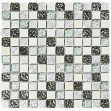 Мозаика глянцевая Bali (2.3x2.3) 30x30 8мм  серый Bonaparte