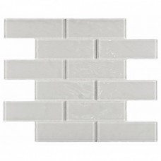 Мозаика глянцевая Rumba White (4.8x14.8) 30x30 4мм  белый Bonaparte