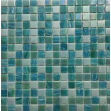 Мозаика глянцевая Стеклянная мозаика Element (2x2) 33x33 4мм  зеленый Bonaparte