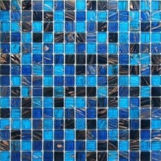 Мозаика глянцевая Navigator (2x2) 33x33 4мм  голубой Bonaparte