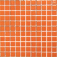Мозаика глянцевая Orange Glass (2.5x2.5) 30x30 4мм  оранжевый Bonaparte