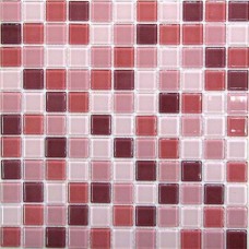 Мозаика глянцевая Plum Mix (2.5x2.5) 30x30 4мм  красный Bonaparte