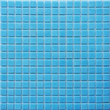 Мозаика глянцевая Simple Blue (2x2) 33x33 4мм  голубой Bonaparte