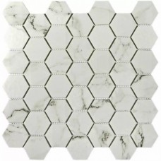 Мозаика матовая Volume White (4.8x4.8) 30x30 6.5мм  белый Bonaparte