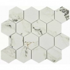 Мозаика глянцевая Saba Elegant (7.3x7.3) 30x26 6мм  белый Bonaparte