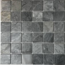Мозаика полированная Italy Grey (4.8x4.8) 31x31 7мм  серый Bonaparte