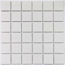 Мозаика матовая Manila White (4.8x4.8) 31x31 6мм  белый Bonaparte
