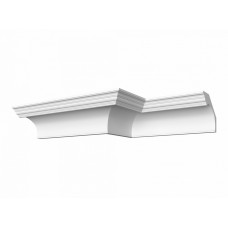 Гладкий отливной карниз Кт-628, 220Hx280мм
