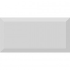 Керамическая плитка глянцевая Monocolor Gris Biselado Brillo 20x10 9мм  серый Absolut Keramika