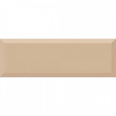 Керамическая плитка глянцевая Monocolor Biselado Brillo Beige 30x10 9мм  бежевый Absolut Keramika