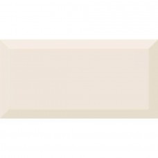 Керамическая плитка глянцевая Monocolor Cava Biselado Brillo 20x10 9мм  бежевый Absolut Keramika