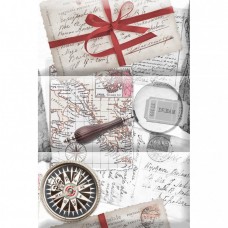 Панно глянцевая Monocolor Composicion Aventura Grey D 23x15 9мм  серый Absolut Keramika