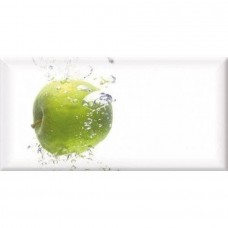 Декор глянцевая Monocolor Decor Fresh Apple 20x10 9мм  белый Absolut Keramika