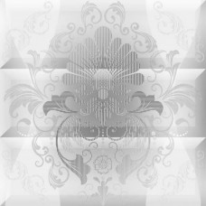 Панно матовая Vintage Composicion Ornamental Blanco 45x45 8мм  белый Absolut Keramika