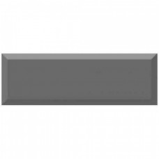 Керамическая плитка глянцевая Monocolor Biselado Brillo Marengo 30x10 9мм  серый Absolut Keramika