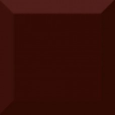 Керамическая плитка глянцевая Cube Kitchen Biselado Brillo Marron 10x10 9мм  коричневый Absolut Keramika