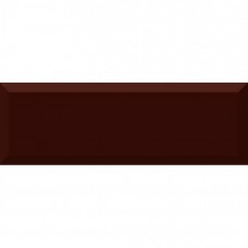 Керамическая плитка глянцевая Monocolor Biselado Brillo Marron 30x10 9мм коричневый Absolut Keramika Керамическая плитка глянцевая Monocolor Biselado Brillo Marron 30x10 9мм коричневый Absolut Keramika