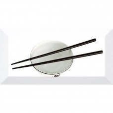Декор матовая Japan Tea 03 A 20x10 9мм  белый Absolut Keramika