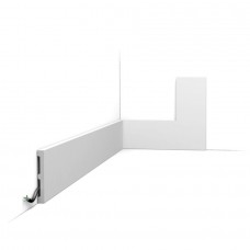 Потолочный плинтус SX163  КВАДРАТ/SQUARE 200x1x10см