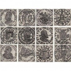 Вставка матовая Dolomite Rect Olambrilla Fortune Cinder Plata 7x7 10мм  коричневый Ceracasa