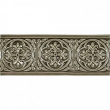 Бордюр матовая Studio ADST4004 Relieve Palm Beach Eucalyptus 20x8 9мм  коричневый Adex