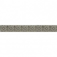 Бордюр глянцевая Studio ADST4027 Relieve Ponciana Graystone 20x3 9мм  серый Adex