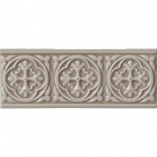 Бордюр глянцевая Studio ADST4003 Relieve Palm Beach Silver Sands 20x8 9мм  коричневый Adex