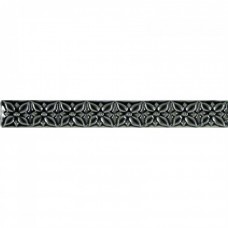 Бордюр глянцевая Studio ADST4024 Relieve Ponciana Volcanico 20x3 9мм  черный Adex