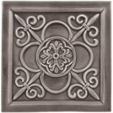 Декор глянцевая Studio ADST4032 Relieve Vizcaya Timberline 15x15 9мм  серый Adex