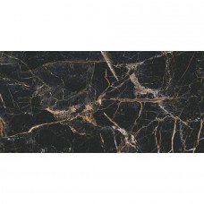 Керамогранит глянцевая Marquina Gold Polished 120x60 8мм  черный Cerrad