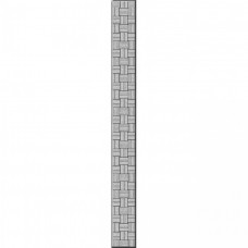 Бордюр глянцевая Ocean GL7H371 Серебристый 35x4 7мм  серебряный Cersanit