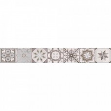 Бордюр матовая Sonata SO1O451DT Узоры 60x8 8.5мм  серый Cersanit