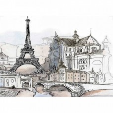 Вставка матовая Eifel EI2M452 D Многоцветная 35x25 9мм  белый Cersanit