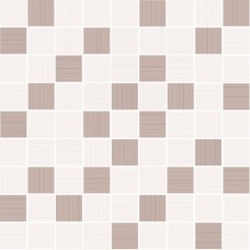 Мозаика глянцевая Tiffany A-TV2L011\G Бежевый 30x30 9мм  белый Cersanit