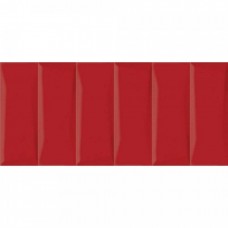 Керамическая плитка глянцевая Evolution EVG413 Облицовочная Рельеф Кирпичи красный 44x20 9мм  Cersanit