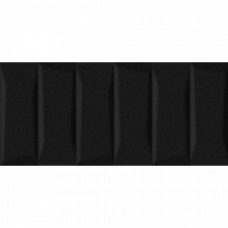 Керамическая плитка глянцевая Evolution EVG233 Облицовочная Рельеф Кирпичи черный 44x20 9мм  Cersanit