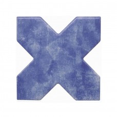 Керамогранит матовая Becolors Cross Electric Blue 13x13 10мм  синий Cevica