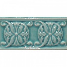 Бордюр глянцевая Plus Classic 10 Nilo (Craquele) 15x8 10мм  голубой Cevica