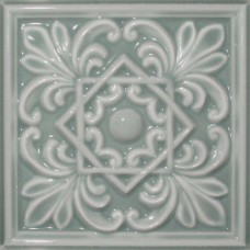 Декор глянцевая Plus Classic 1 Sea Spray 15x15 10мм  серый Cevica