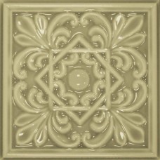 Декор глянцевая Plus Classic 1 Khaki 15x15 10мм  зеленый Cevica