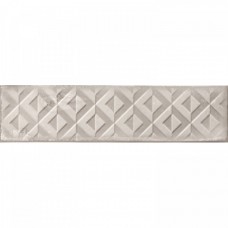 Керамическая плитка глянцевая Drop Relieve White Brillo 30x8 8.6мм  серый Cifre Ceramica