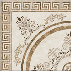 Декор глянцевая Bahrein Roseton 45x45 8мм  бежевый Click Ceramica