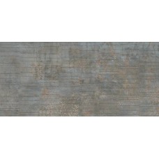 Керамогранит матовая Iron MPL-061856 Stx Grv Navy 3pc 120x60 8.5мм  синий Creto