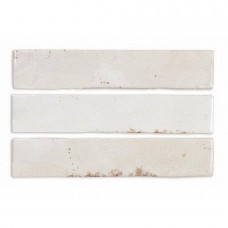 Керамическая плитка глянцевая Enamel 123139 White 25x5 8мм  белый Dna Tiles
