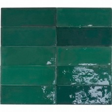 Керамическая плитка глянцевая Safi 122102 Emerald 16x5 9мм  зеленый Dna Tiles