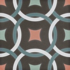 Керамогранит матовая Sync 125636 Chain Blue 15x15 8.5мм  коричневый Dna Tiles