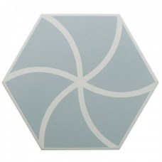 Керамогранит матовая Fancy 127009 Waves Blue 23x20 8.5мм  синий Dna Tiles