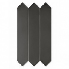 Керамическая плитка матовая Candy 128392 Crayon Graphite 24x4 10мм  черный Dna Tiles