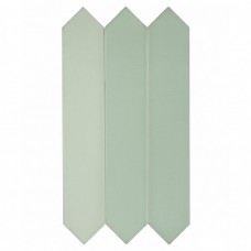 Керамическая плитка матовая Candy 128395 Crayon Mint 24x4 10мм  зеленый Dna Tiles
