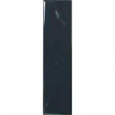 Керамическая плитка глянцевая Match 130854 Midnight Blue Gloss 25x6 8.5мм  синий Dna Tiles